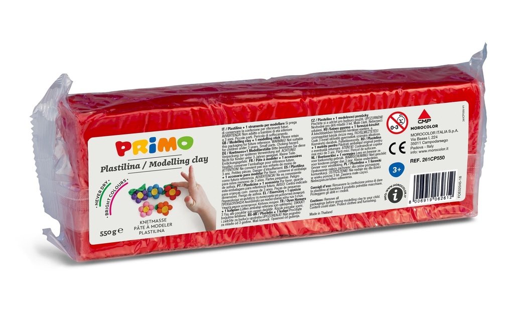 Primo Plasticine 550 g, Rouge