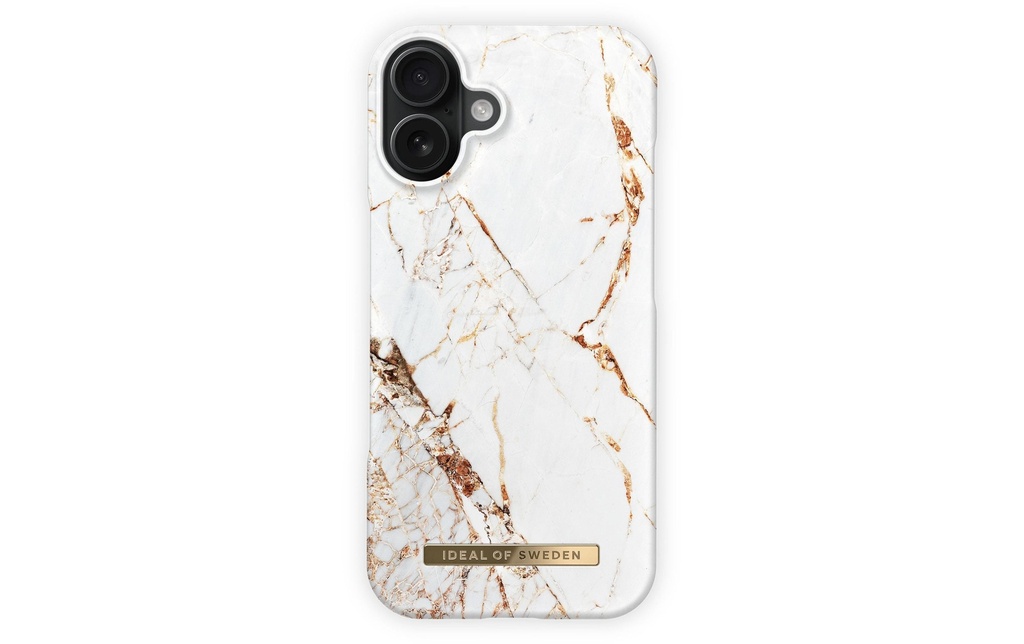 Ideal of Sweden Coque arrière iPhone 16 Or de Carrare