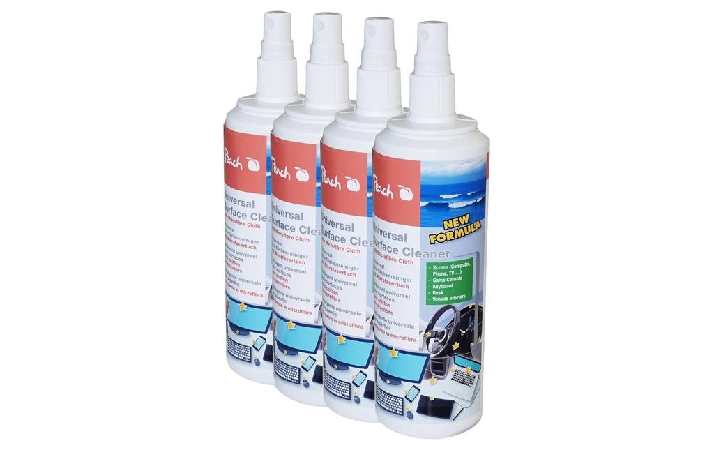 Peach Spray de nettoyage PA104 250 ml, Paquet de 4