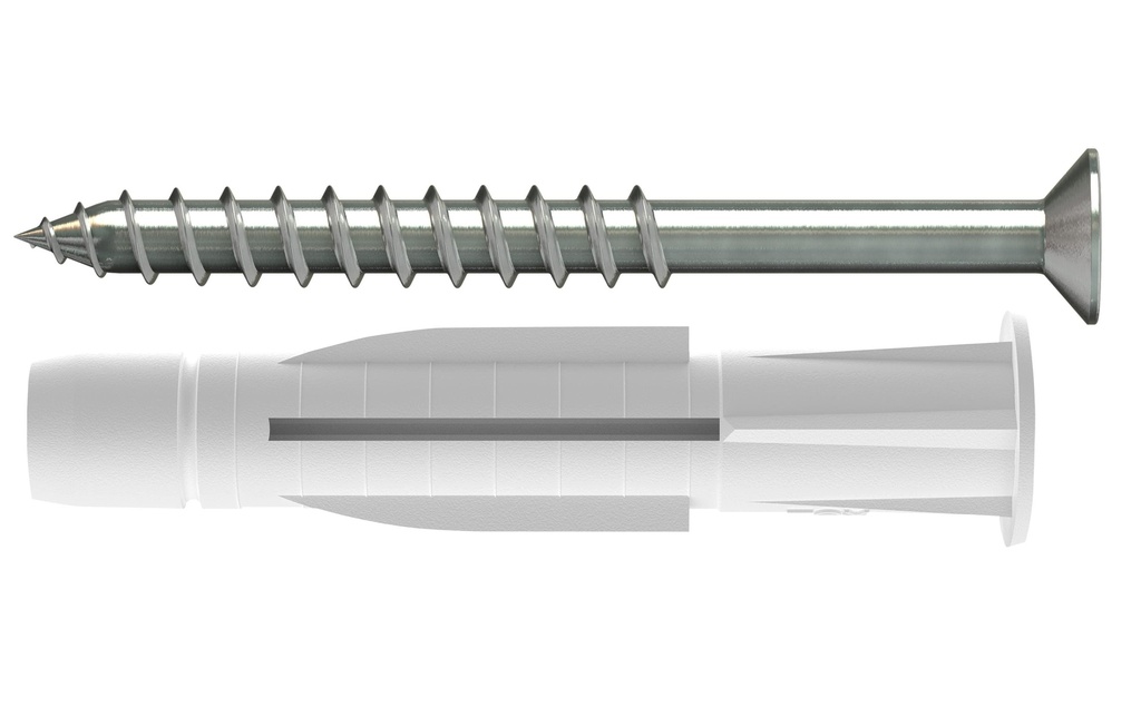Tox-Dübel Chevilles à usage multiple Trika 5x31 mm, incl.vis 10 Pièce/s
