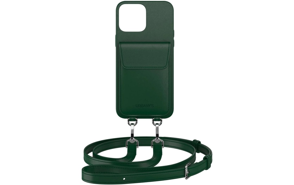 Urbany's Necklace Case Chaîne à main+ iPhone 16 Pro Max Vert Racing