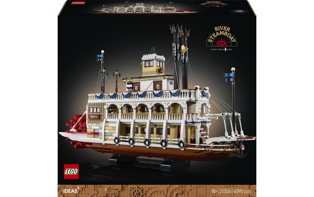 LEGO® Ideas Le bateau à vapeur du Mississippi 21356