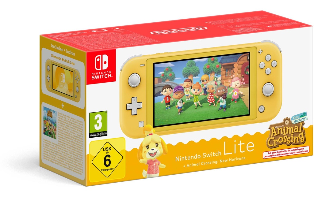 Nintendo Nintendo Switch Lite Animal Crossing jaune