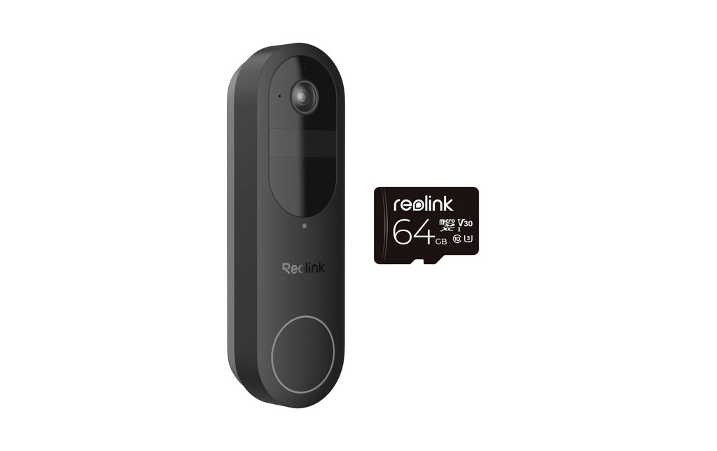 Reolink Station de porte IP D340B 2K+ Battery Doorbell Chime + 64 GB SD