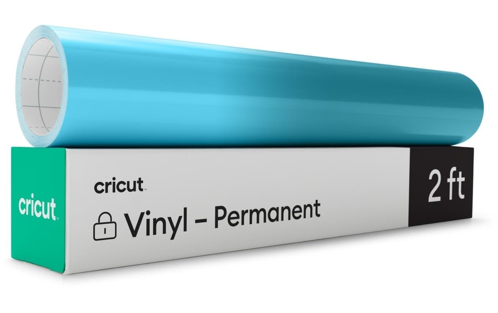 Cricut Film de vinyle Activé par le froid 30 x 60 cm, Turquoise/Bleu clair