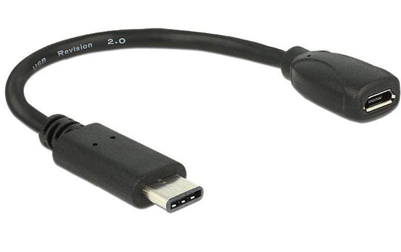 Delock Câble adaptateur USB 2.0  USB-C - Micro-USB B 0.15 m