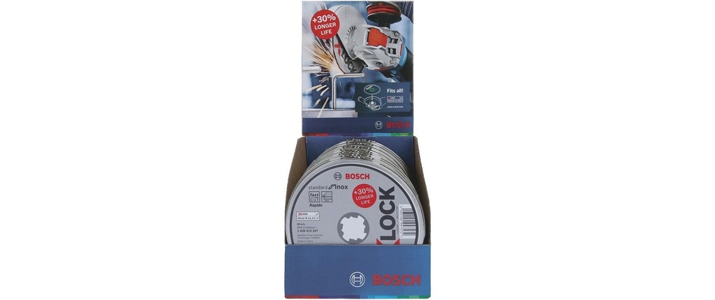 Bosch Professional Disque à tronçonner droit X-LOCK Standard for Inox 125 x 1