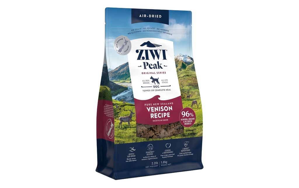 ZIWI Peak Alimentation sèche Vension Air Dried 1 kg