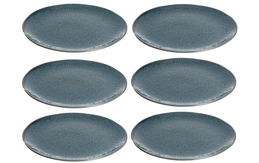 LEONARDO Assiette non décorative Matera Ø 27 cm, 6 Pièce/s, Bleu