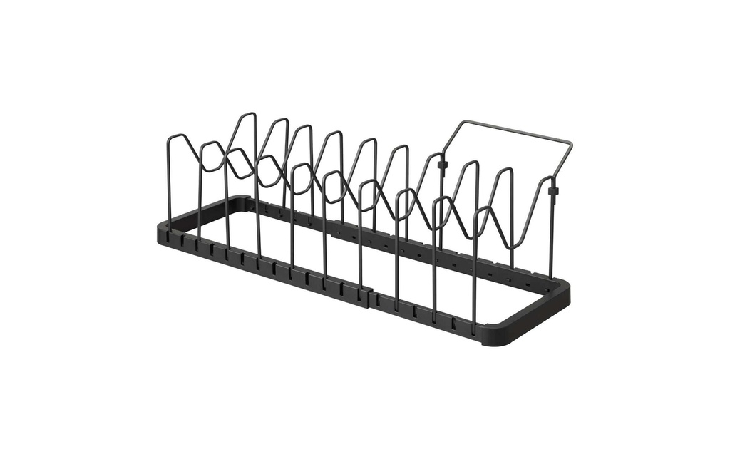 Yamazaki Couvercle et Supports de casserole Tower Noir