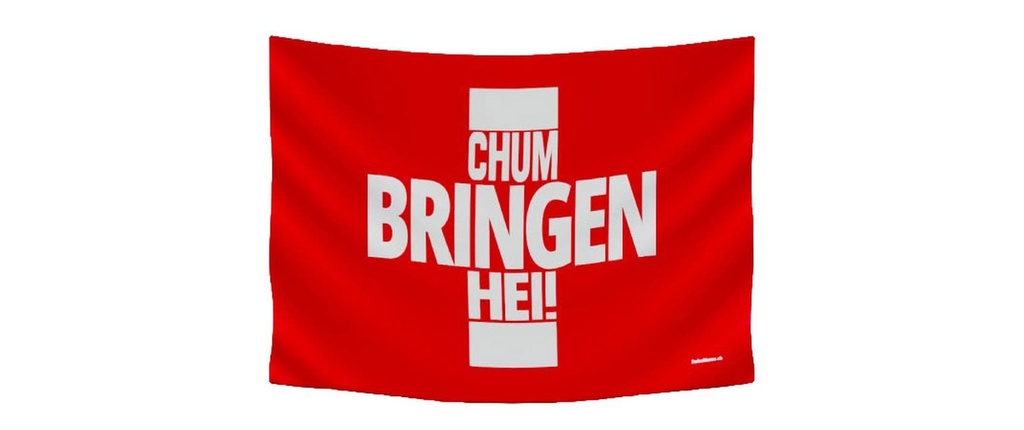 Swissmeme Drapeau de football Apportez le livre!