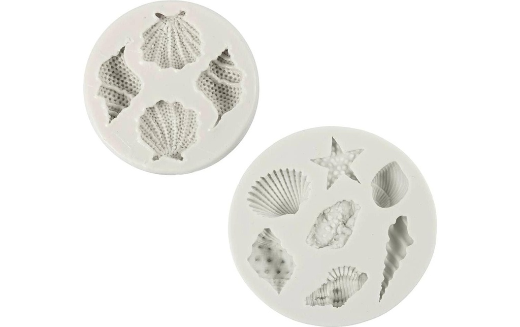 Creativ Company Moules en silicone Étoile de mer, 11 motifs
