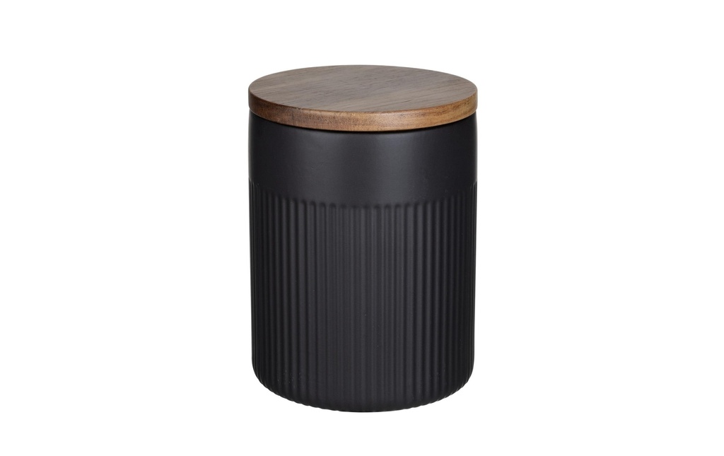 Wenko Boîte à provisions Refia 1.1 l, Noir/Brun