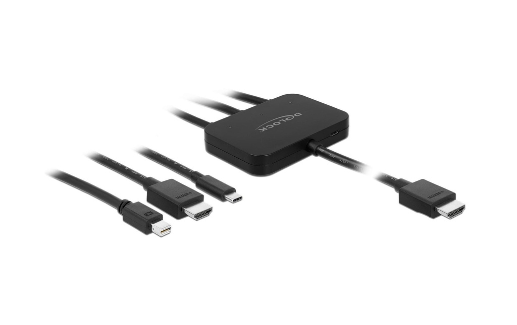 Delock Adaptateur 85830 USB-C, HDMI ou Mini-DP vers HDMI 1,8m