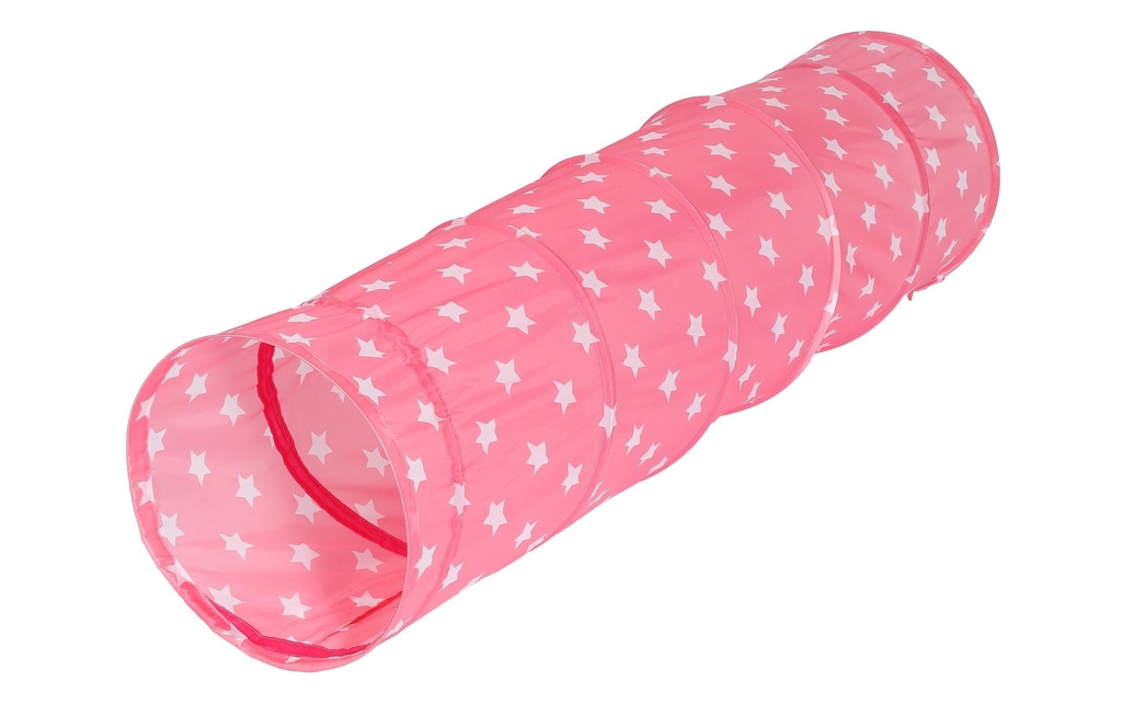 Knorrtoys Tunnel de jeu Pink White Stars