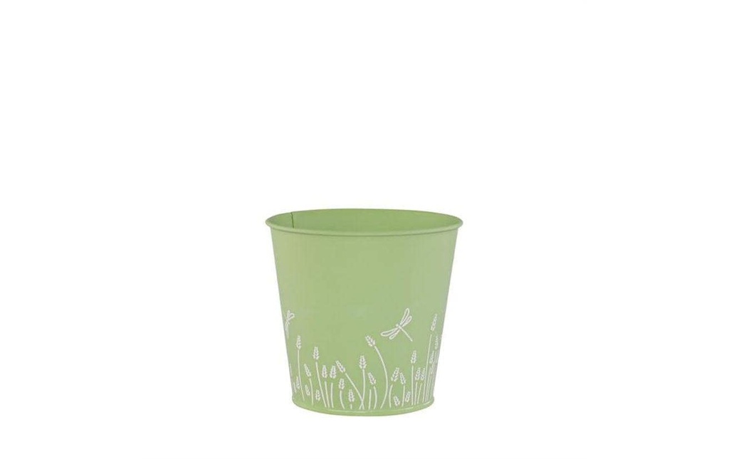 Dameco Cache-pot Rond Vert/Blanc