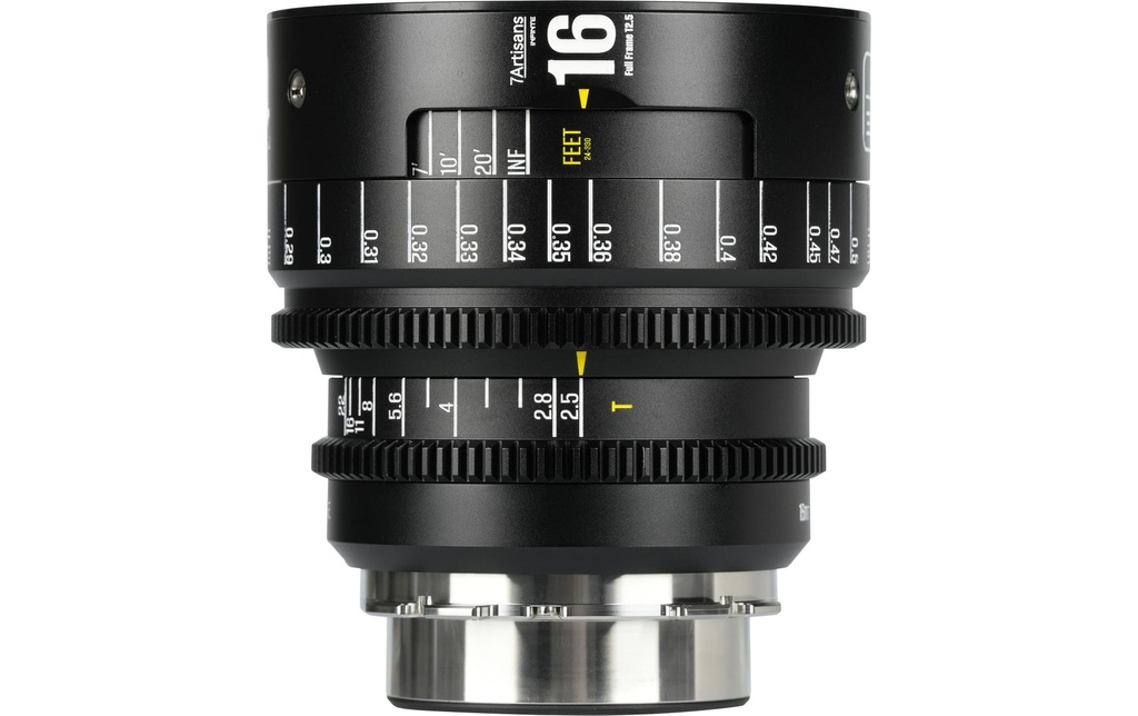 7Artisans Longueur focale fixe 16mm T/2.5 INFINTE Noir – Arri PL
