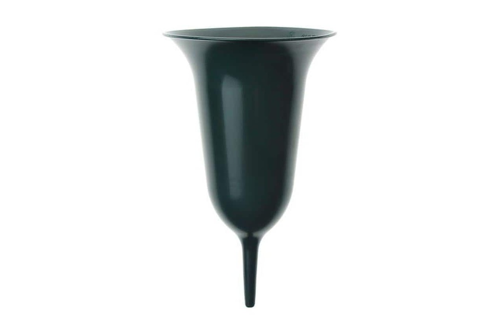 Opiflor Vase funéraire Tuba, 25 cm Vert foncé