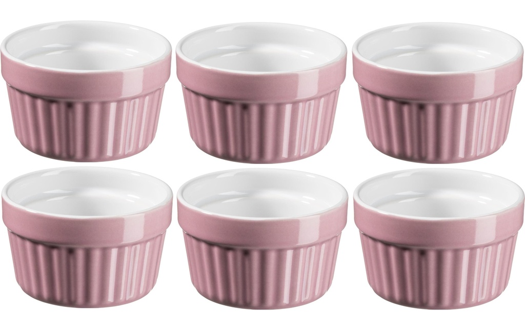 Mäser Services de plats en cocotte OMEA 9.5 cm, 6 pièces, rose