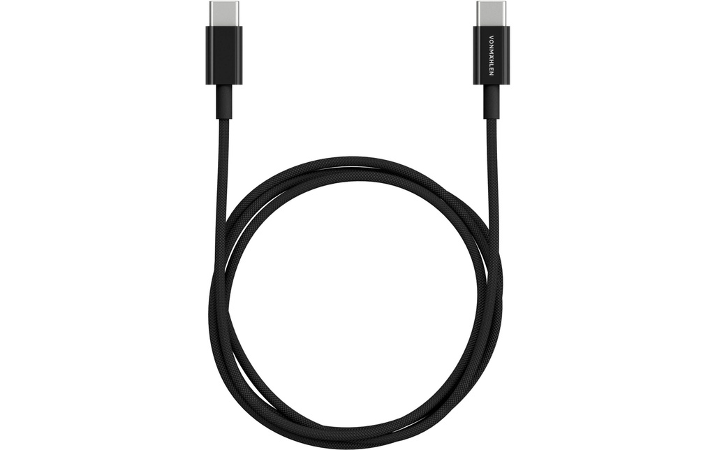 Vonmählen Câble USB-C vers USB-C 1 m, Noir