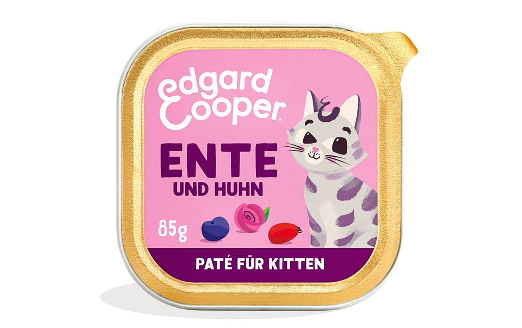 Edgard & Cooper Alimentation humide Kitten canard & poulet, 16 x 85g
