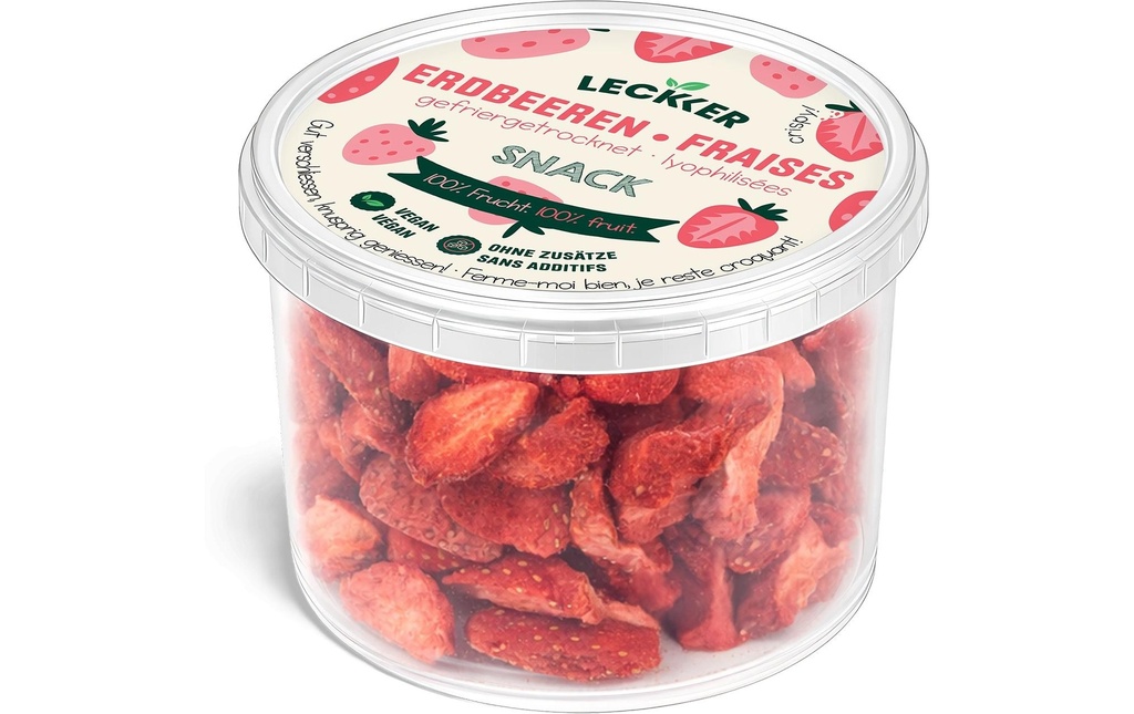 SicherSatt Fraises Snack lyophilisées 30 g