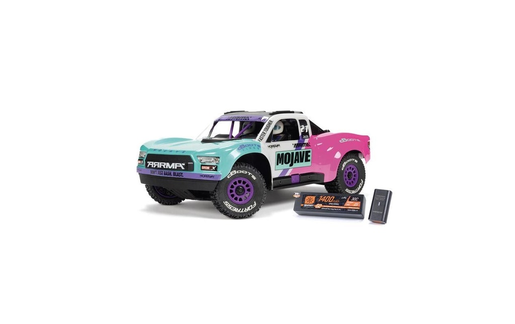 Arrma Camion del deserto Mojave GROM BLX 2233S, turquoise 1:16