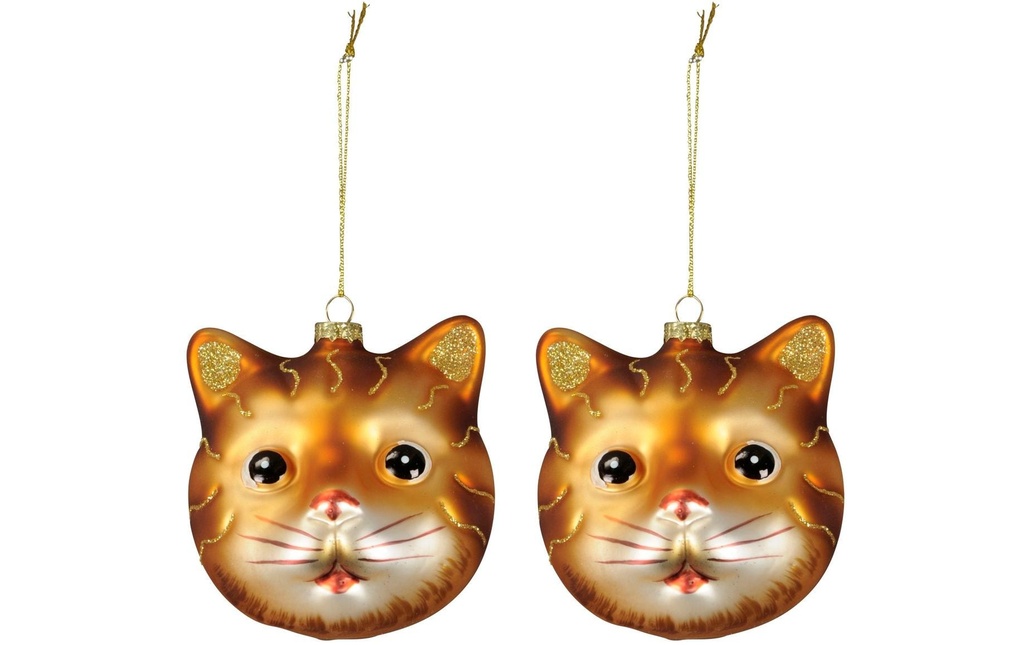 COCON Décoration de Noël chat, 2 pièces
