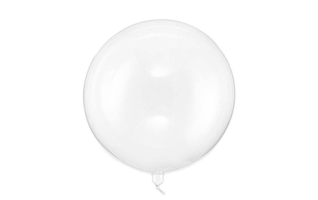 Partydeco Ballon en aluminium Transparent, remplissable