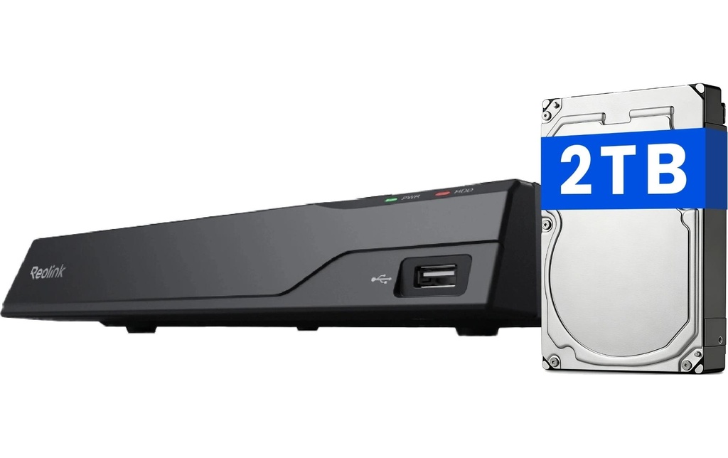 Reolink Enregistreur réseau NVS8 2 TB, 8 Canal