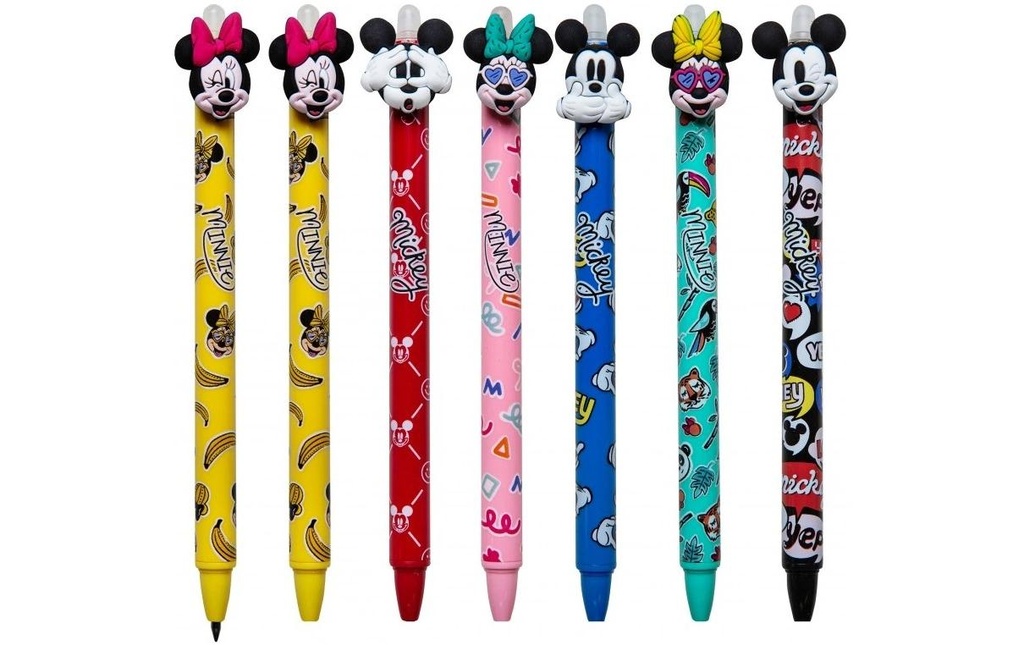 Dreams and Fantasy Stylo à encre gel Mickey et Minnie 0,5 mm, effaçable