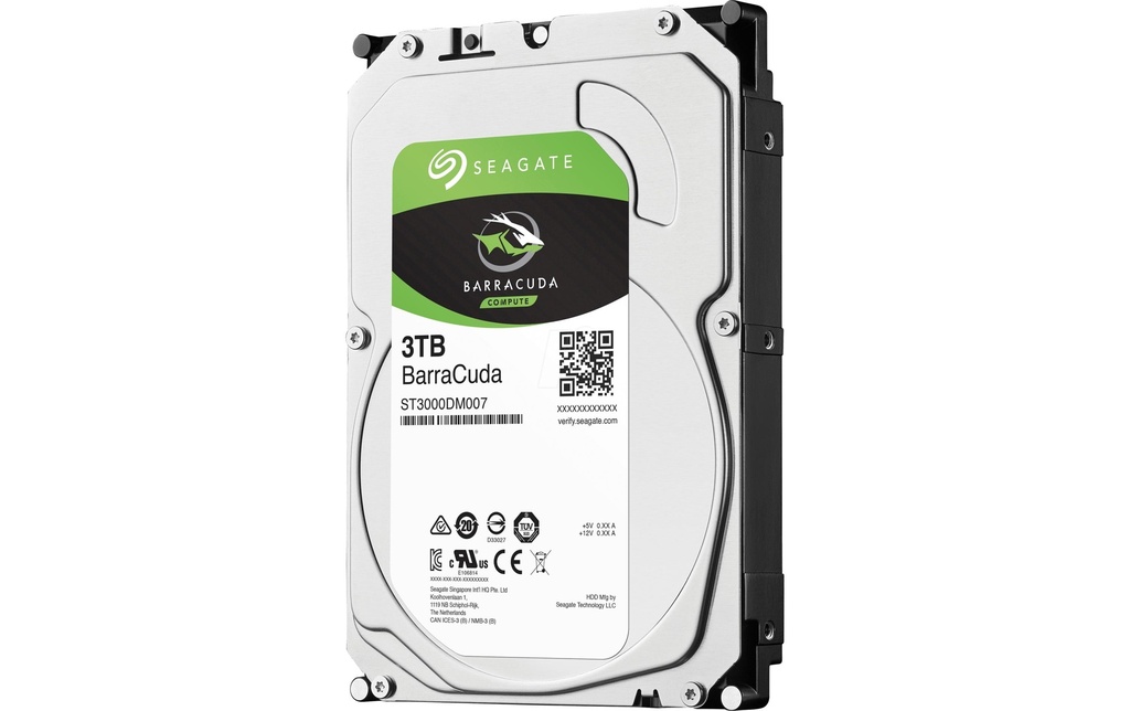 Seagate Disque dur BarraCuda 3.5 SATA 3 TB