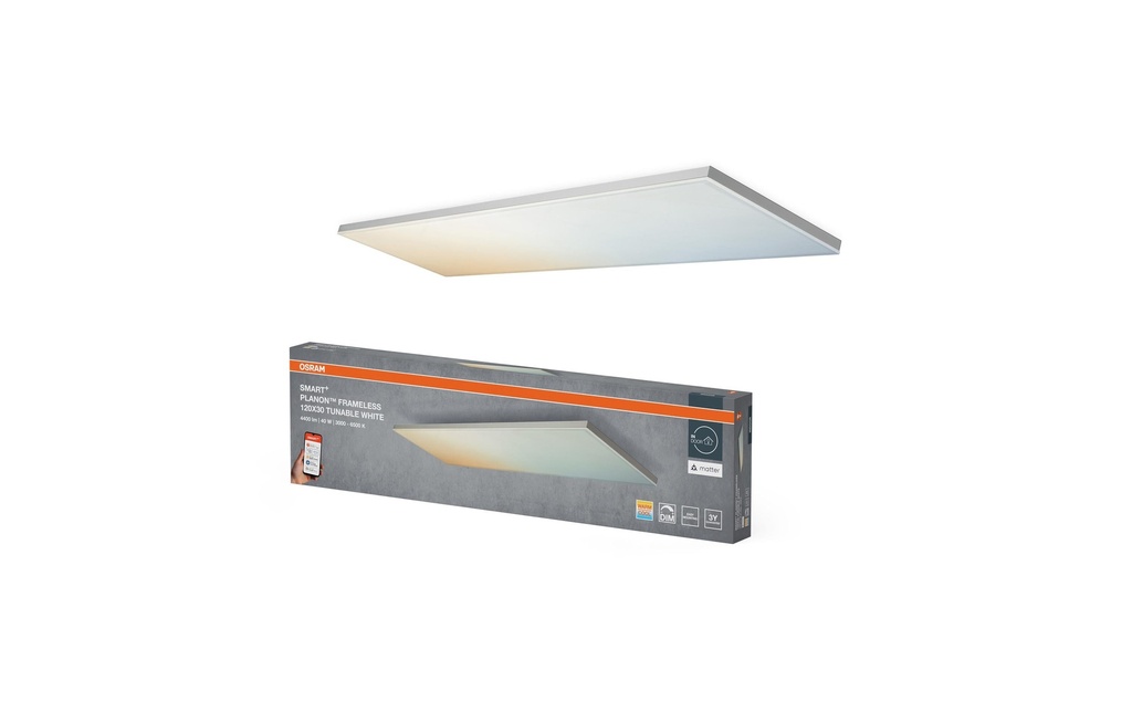 OSRAM Panneau à LED SMART+ Matter Frameless 1200 x 300 mm, TW
