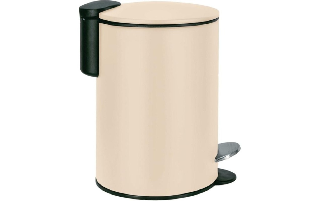 Kleine Wolke Poubelle à pédale Silence 3 l, Beige sable