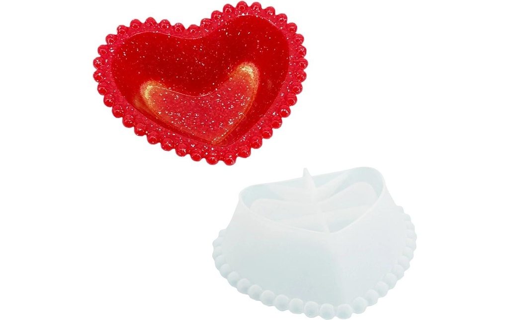 Reslin Moule à couler Silicone Bol cœur