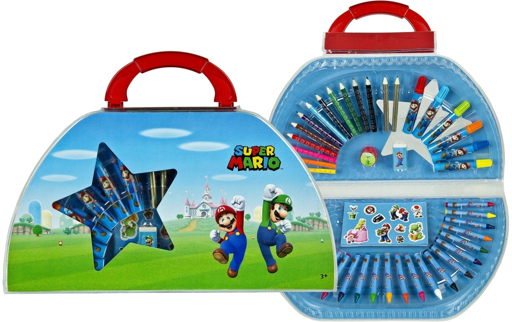 Undercover Kits de peinture Valise Super Mario 51 pièces