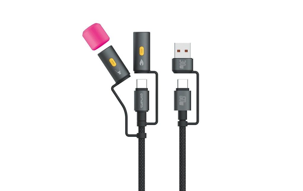 4smarts Set de câbles 4in1 USB-C Explorer avec lampe et allume-feu