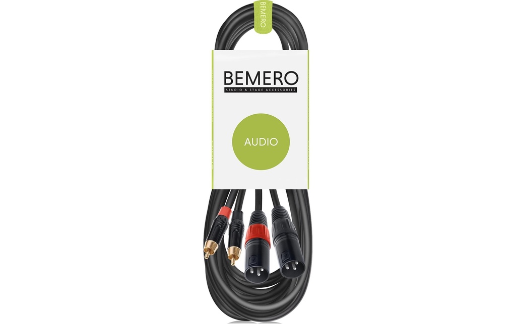 Bemero Câble de connexion audio BAC2545-600BK Noir