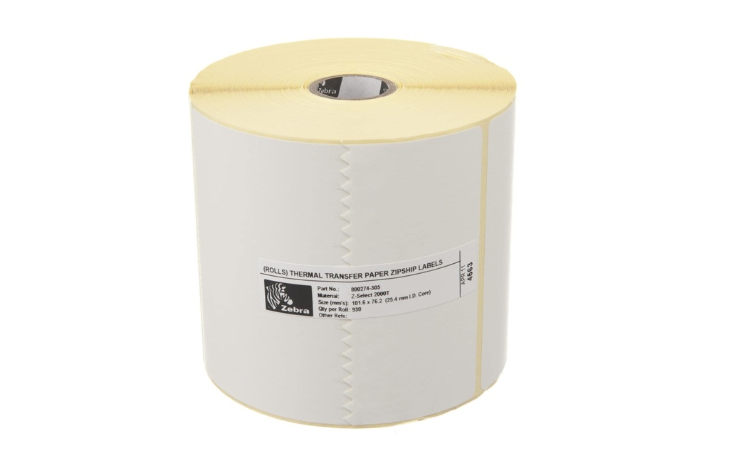 Zebra Technologies Rouleau à étiquettes Thermo Transfer 102 x 76 mm