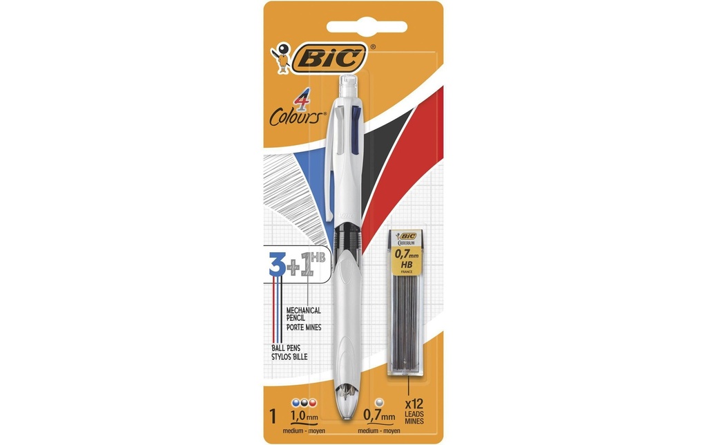 BIC Stylo multif. 4coul.3+1 HB