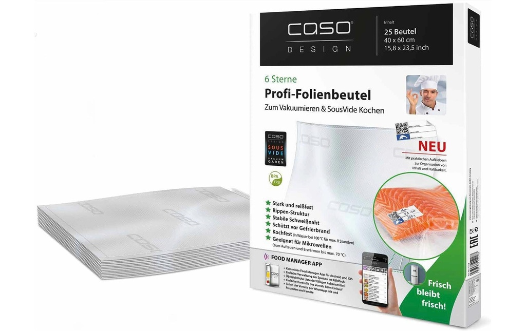 Caso Sachet de mise sous vide 25 Pièce/s