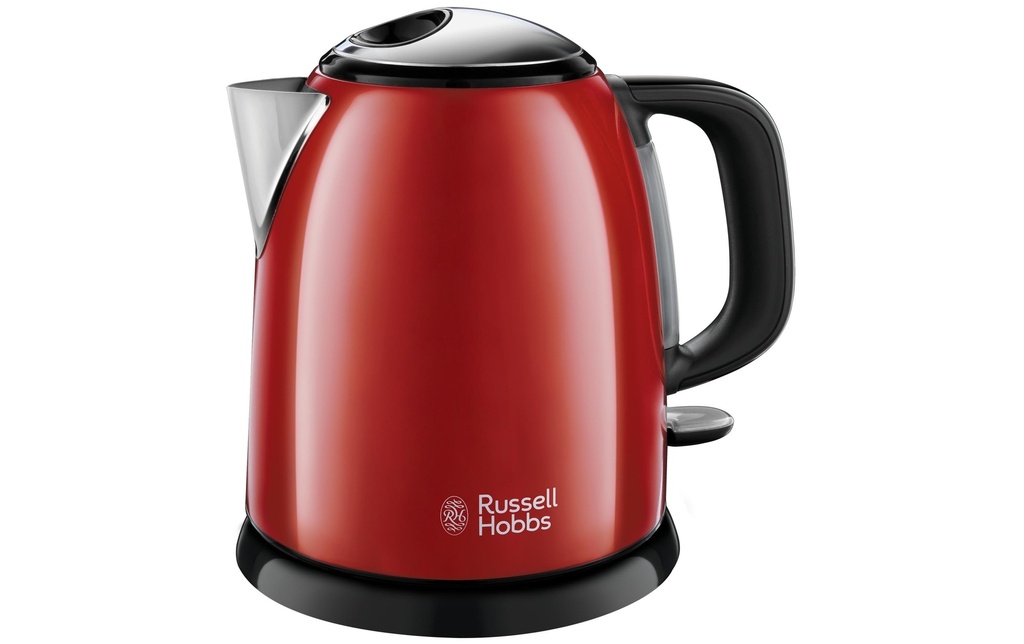 Russell Hobbs Bouilloire 24992-70 Colours Plus 1 l, Rouge/Noir