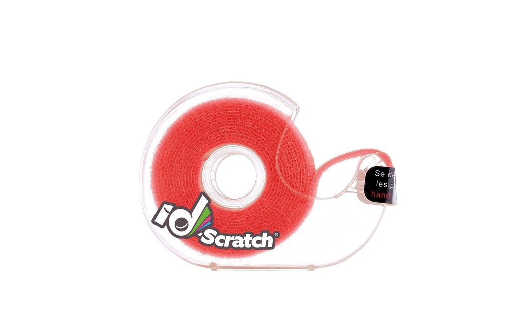 Patchsee Boîte de bande auto-agrippante ID-SCRATCH Boîte distributrice Rouge