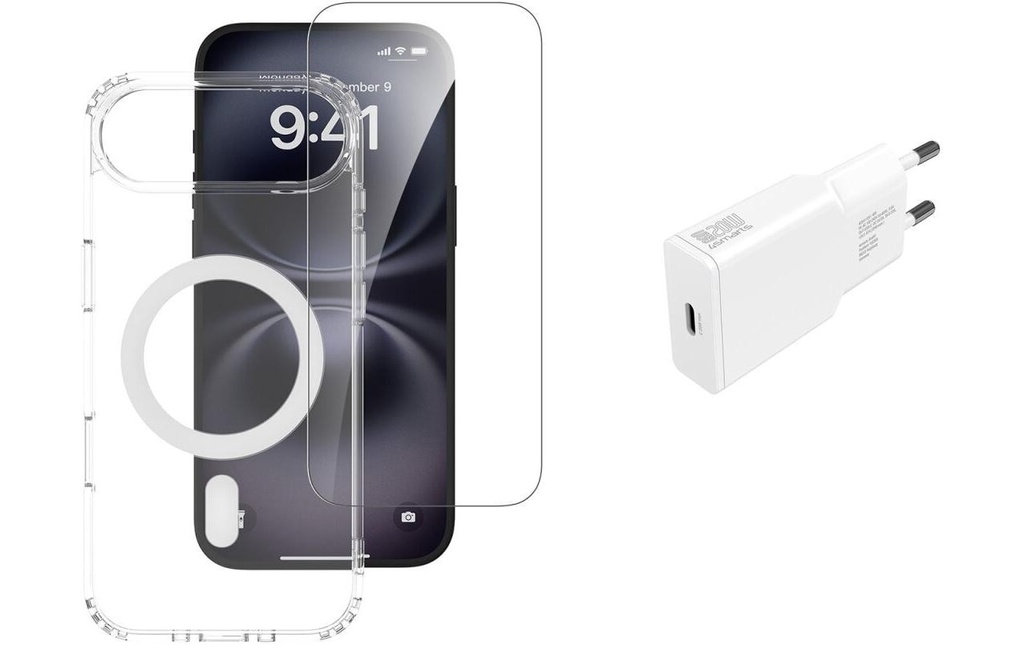 4smarts Coque arrière 3in1 Kit de démarrage MagSafe pour iPhone Air