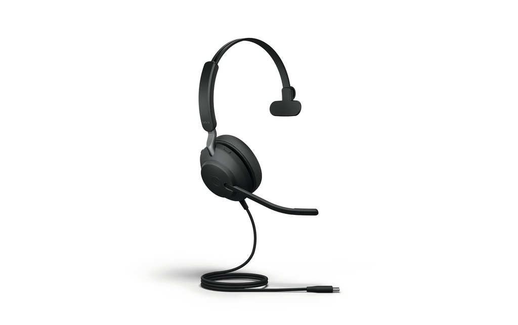 Jabra Casque avec micro Evolve2 40 SE Mono UC Noir, USB-C