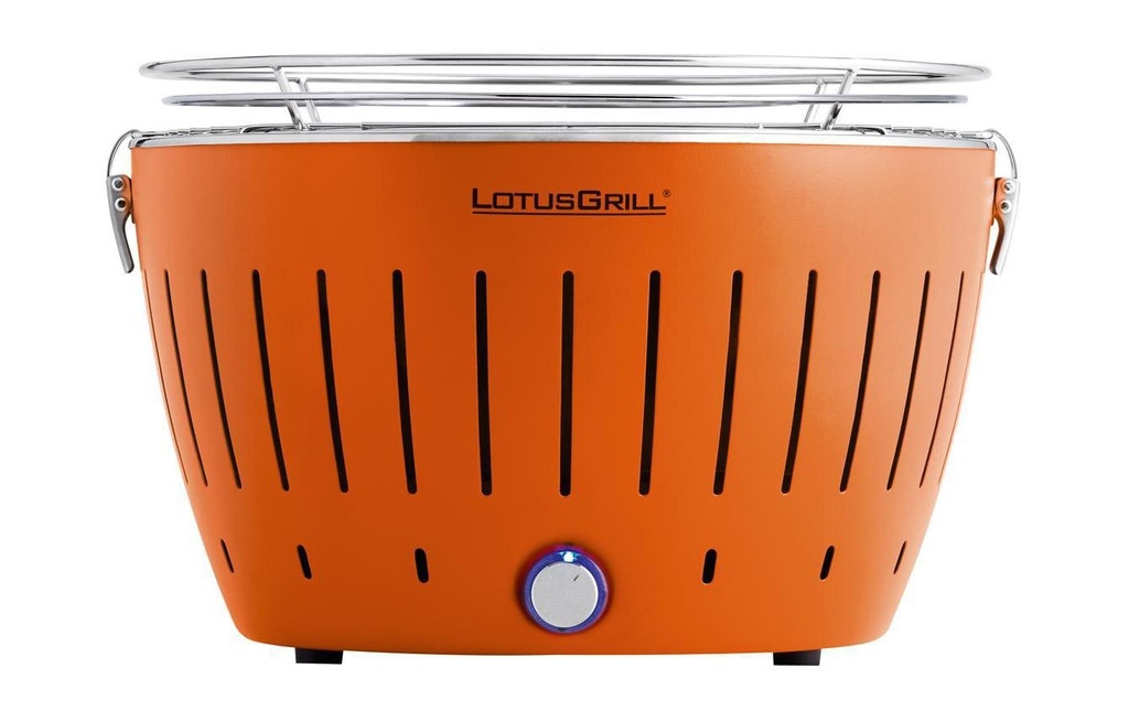 LotusGrill Barbecue de table Original, Orange mandarine, Ø 32 cm