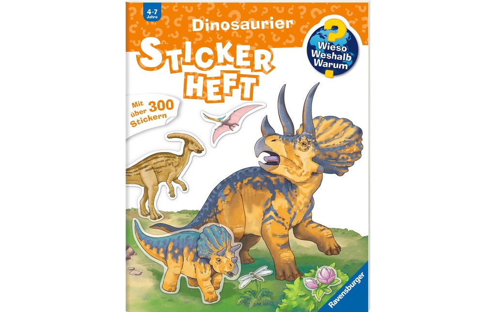 RAVENSBURGER Cah.col-sticker WWW dinosaure (24 pces)
