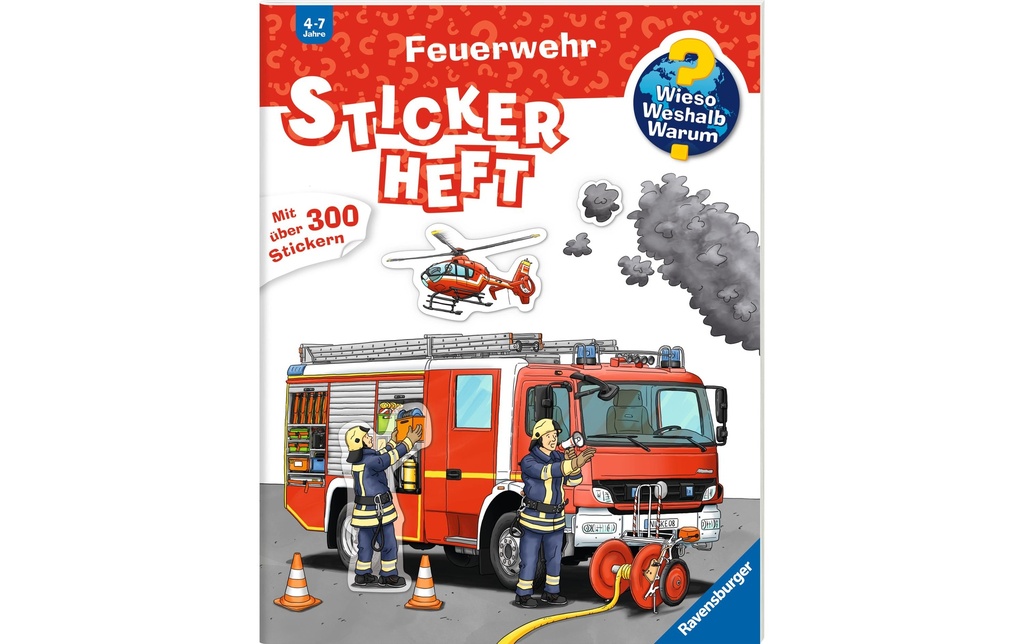 RAVENSBURGER Cah.col-sticker WWW pompiers (24 pces)