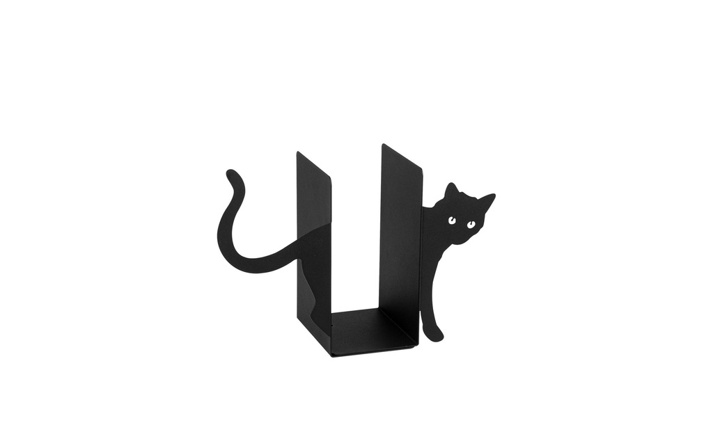 Wallxpert Kits de serre-livres Chat Noir