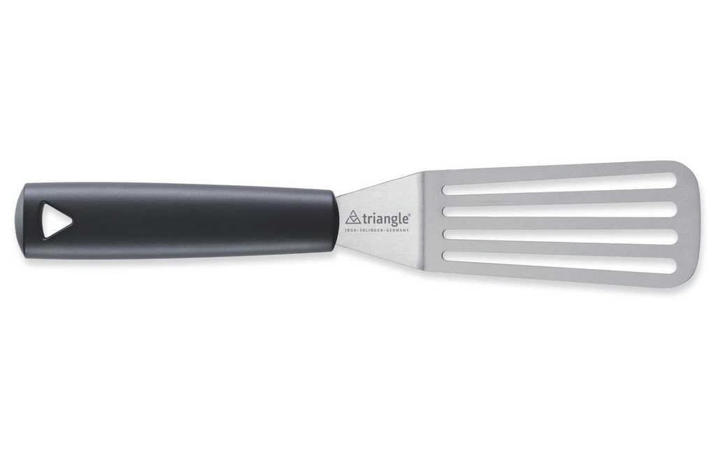 triangle Spatule avec angle fendu 12 cm, Noir/Argenté